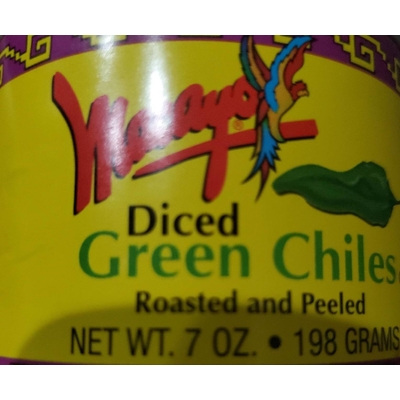 Roasted and Peeled Diced Green Chiles
