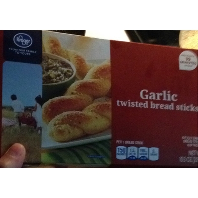 Garlic Twisted Bread Sticks