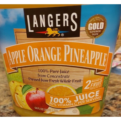 Apple Orange Pineapple Pure Juice From Concentrate