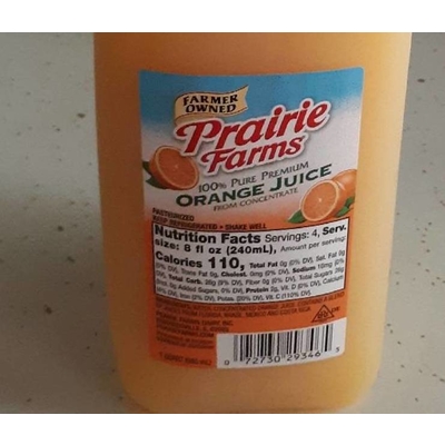 100% Pure Premium Orange Juice