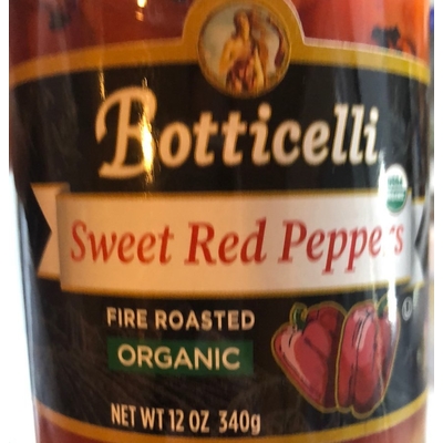 Organic Sweet Red Peppe's, Fire Roasted