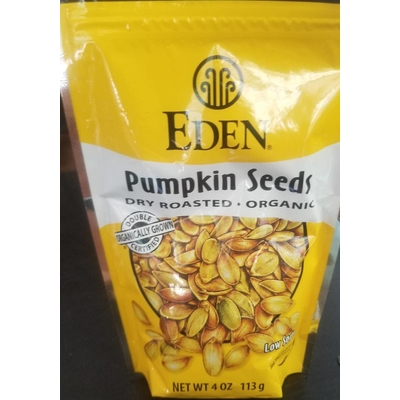 Dry Roasted Organic Pumpkin Seeds