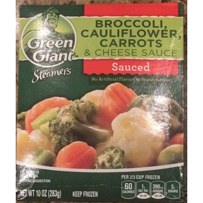 Broccoli, Cauliflower, Carrots & Cheese Sauce
