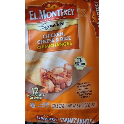Signature Chicken, Cheese & Rice Chimichangas