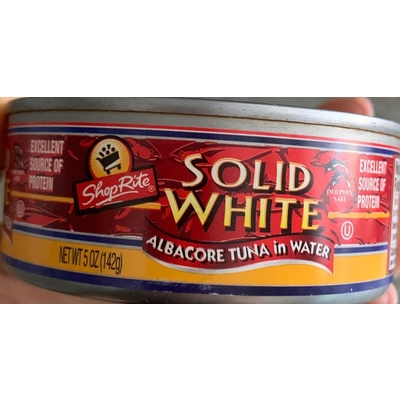 Solid White Albacore Tuna, in Water