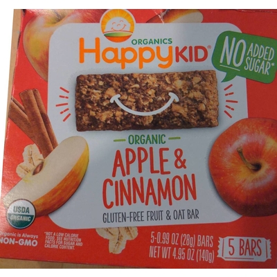 Organic Apple & Cinnamon Gluten-Free & Oat Bars