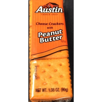 Cheese Crackers with Peanut Butter