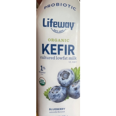 Organic Blueberry Kefir Cultured Lowfat Milk