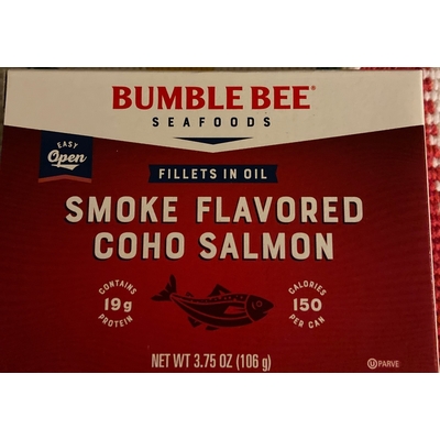 Smoke Flavored Salmon Fillets in Oil