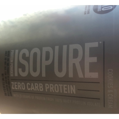Cookies & Cream Isopure Protein Powder