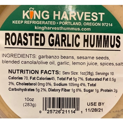Roasted Garlic Hummus
