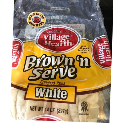 Brown N' Serve White Enriched Rolls