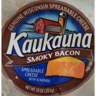 Spreadable Cheese with Almonds, Smoky Bacon