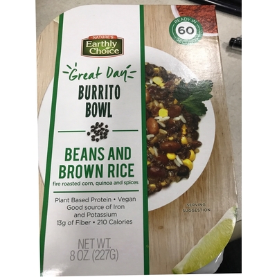 Burrito Bowl, Beans and Brown Rice