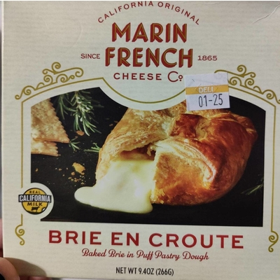 Baked Brie, in Puff Pastry Dough