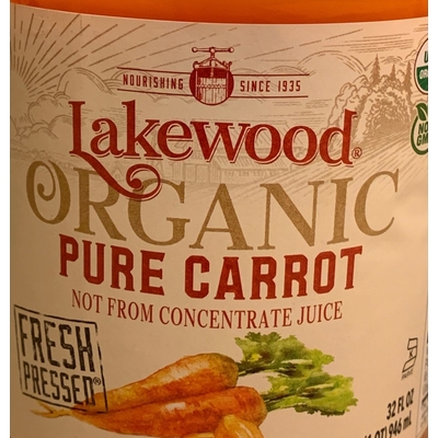 Organic Pure Carrot Juice