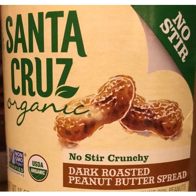 Organic Peanut Butter Spread, Dark Roasted