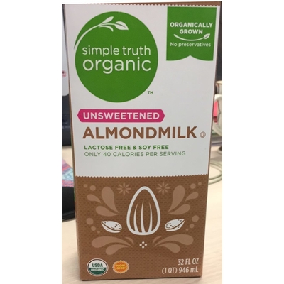 Almondmilk, Unsweetened