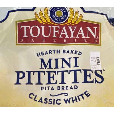 Mini Pitettes Hearth Baked Classic White Pita Bread