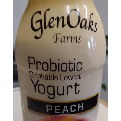 Peach Probiotic Drinkable Lowfat Yogurt
