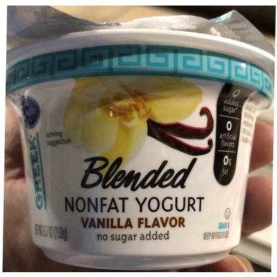 Blended Nonfat Yogurt, Vanilla