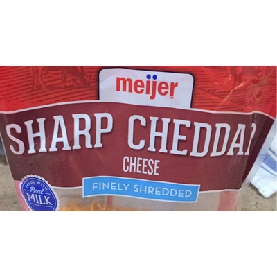 Sharp Cheddar Cheese, Finely Shredded