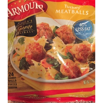 Calories in Meatballs, Turkey from Armour