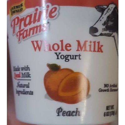 Whole Milk Yogurt, Peach