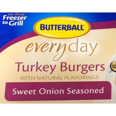 Turkey Burger, Sweet Onion Seasoned