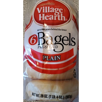 Pre-Sliced Plain Bagels