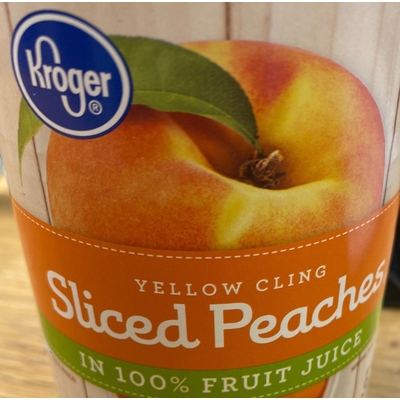 Yellow Cling Sliced Peaches in Fruit Juice