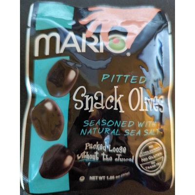 Pitted Snack Olives, Sea Salt