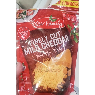 Finely Cut Mild Cheddar Cheese