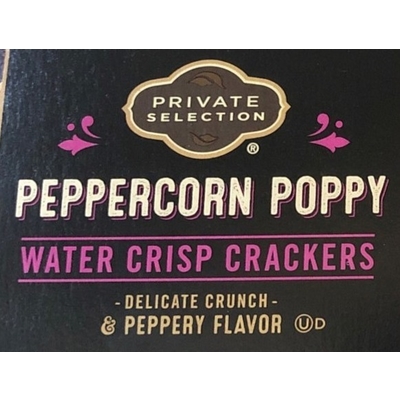 Peppercorn Poppy Water Crisp Crackers