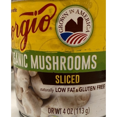 Sliced Organic Mushrooms