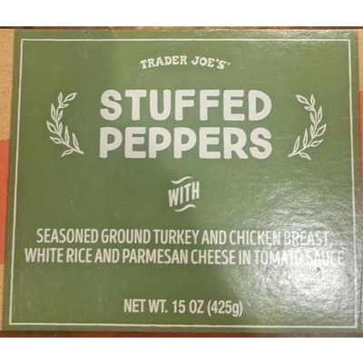 Stuffed Peppers with Seasoned Turkey & Rice