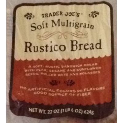 Carbs in Trader Joe's Soft Multigrain Rustico Bread | Carb Manager