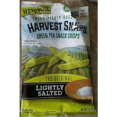 Green Pea Snack Crisps, Original, Lightly Salted
