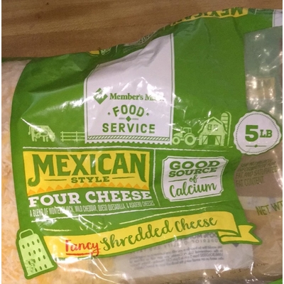 Shredded Four Cheese, Mexican Style