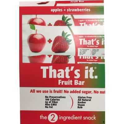 Fruit Bar, Apples & Strawberry