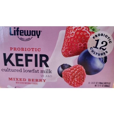 Mixed Berry Probiotic Kefir Cultured Lowfat Milk