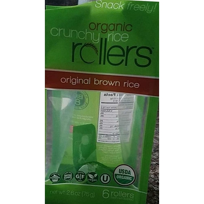 Organic Crunchy Rice Rollers, Original Brown Rice