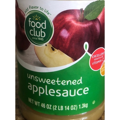 Applesauce, Unsweetened