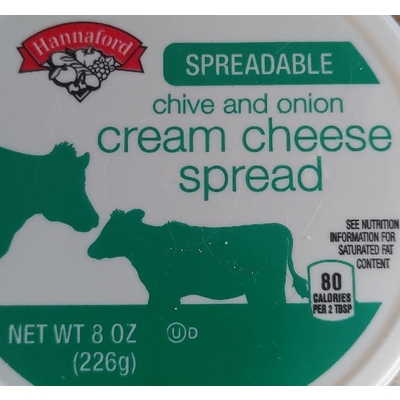 Spreadable Cream Cheese Spread, Chive and Onion