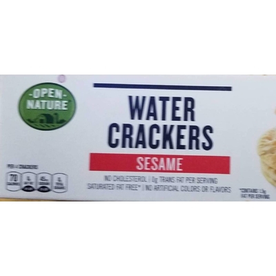 Water Crackers, Sesame