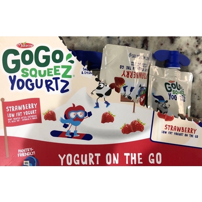 GoGo Squeez Yogurtz Strawberry Low Fat Yogurt