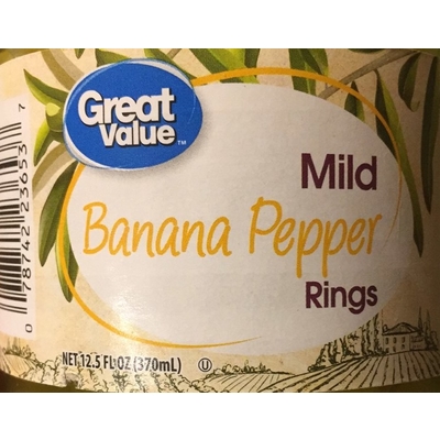 Banana Pepper Rings, Mild
