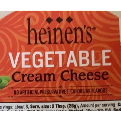 Vegetable Cream Cheese