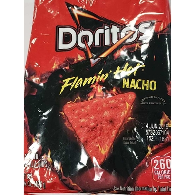 Flavored Tortilla Chips, Flamin' Hot Nacho