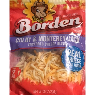 Shredded Cheese Blend, Colby & Monterey Jack